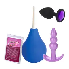 FLAVOR SEX - Plug Anal + Ducha Anal 89ml+ Acostumbrador + Lubricante Anal