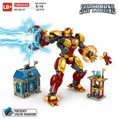 007PLUS - Set juguete armable 452 piezas superheroes personajes accion