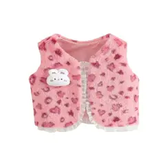100 - Chaleco Rosa Con Conejito