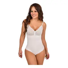 RITCHI - Body Faja con Tiras de Encaje Cómodo Versátil