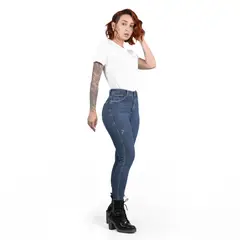 ZOE COMPANY - Jean Dama Skinny color Azul B5007