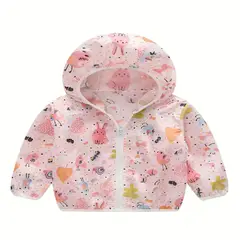 100 - Chaqueta Ligera Rosada De Verano