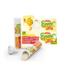 HEALTHY AMERICA - SUPLEMENTO CON VITAMINA C + ZINC X 10 TABLETAS/ ENER-C