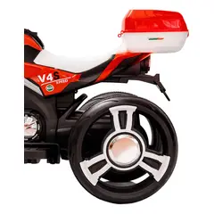 JUGANDO Y EDUCANDO - Moto Eléctrica Deportiva 6v Sonidos Y Luces Roja para Niños