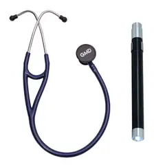 GMD - Fonendoscopio Ois 500 Doble Campana En Acero Inoxidable Azul + Linterna