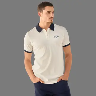 ESPRIT - Camisa Tipo Polo para Hombre Cuello Contraste