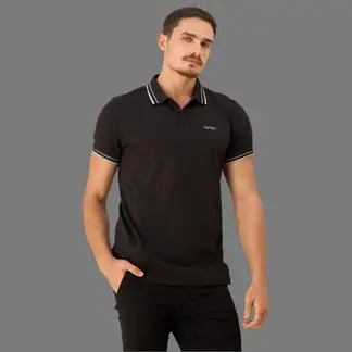 ESPRIT - Camisa Tipo Polo para Hombre con Ribetes Premium