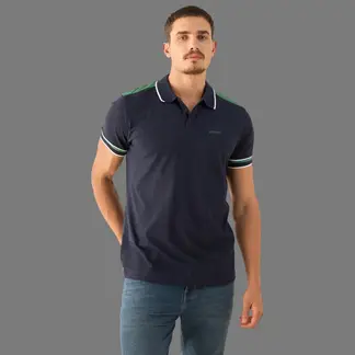 ESPRIT - Camisa Tipo Polo para Hombre con Ribetes Contrastados