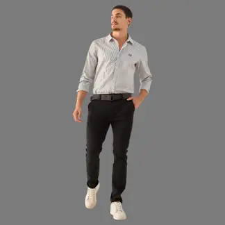 ESPRIT - Pantalón para Hombre Slim Fit con Cinturón