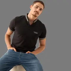 ESPRIT - Camisa Tipo Polo para Hombre con Detalles Contrastados