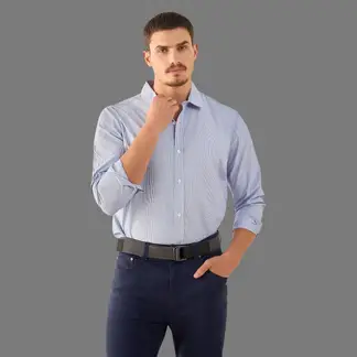 ESPRIT - Camisa para Hombre Diseño Rayado Premium