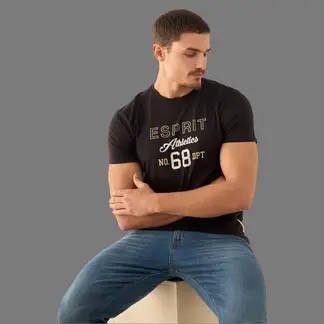 ESPRIT - Camiseta para Hombre Athetics Vintage