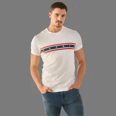 ESPRIT - Camiseta de Hombre Diseño con Logo Estampado