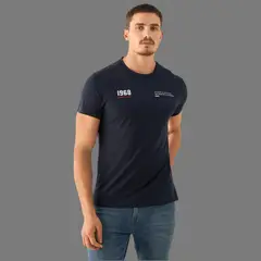 ESPRIT - Camiseta de Hombre con Logo Heritage 1968