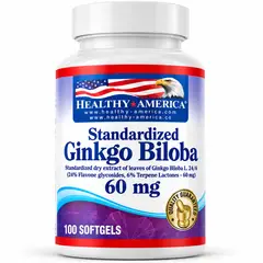HEALTHY AMERICA - STANDARDIZED GINKGO BILOBA X 100 SOFTGELS /