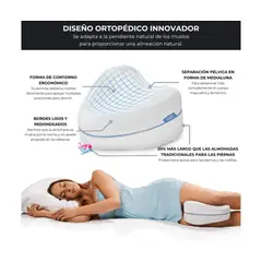 AMERICAN GENERICS - Almohada Ortopédica Pierna Rodilla Cojín Dormir