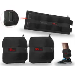 LAVEF - Pesas Tobilleras Graduables de 10 kg (Par de 20 lbs) – Color Negro