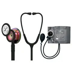 LITTMANN - Fonendoscopio Classic Iii Black Rainbow 5870 + Tensiometro Artery
