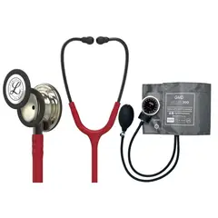 LITTMANN - Fonendoscopio Classic Iii Burgundy Champaña 5864 + Tensiometro Artery
