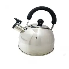 GENERICO - Tetera Acero Inoxidable 2.5 Litros Con Silbato plateada
