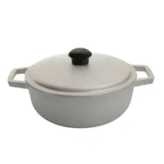 IMUSA - Caldero Natural 22 cm 2,5 Litros Aluminio Fundido