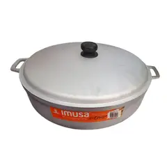 IMUSA - Caldero Natural 50 cm 25 Litros Aluminio Fundido