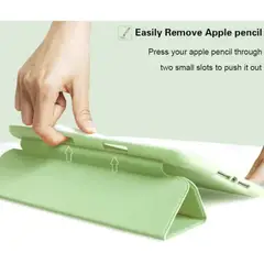 GENERICO - Smart Case Flip Cover para Ipad 9 Novena Generación 10.2' Verde Claro