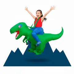 BABY KDS - Disfraz Infantil Dinosaurio Inflable Niña multicolor