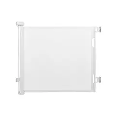 OEM - Puerta de Seguridad Retráctil Blanca Bebés Niños y Mascotas