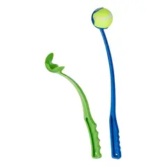 GENERICO - Lanzador Pelotas Perro Manual Juguete Interactivo Aire Libre