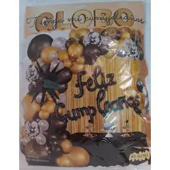 GENERICO - Decoración Arco organico De Globos feliz Cumpleaños 101 pcs