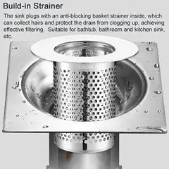 MILOPTS - Sifón Desagüe Lavamanos Con Filtro Recolector Sucieda X2und
