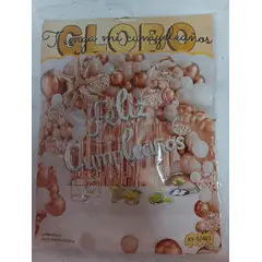 GENERICO - Decoración Arco organico De Globos feliz Cumpleaños 98 pcs