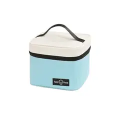 4LIFE - LONCHERA TÉRMICA PORTA COMIDA BOLSA ALMUERZO IMPERMEABLE-AZUL CLARO
