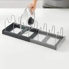 MILOPTS - Organizador Ajustable Ollas Tapas Platos Sartenes para Cocina
