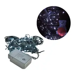 ADQUIERELO YA - Extensión Luz LED Lineal Blanca 100 Luces 7 Metros Cable Verde 1431