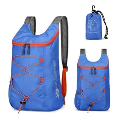 GENERICO - Maleta Mochila Bolsa Plegable Expandible Morral Impermeable Azul claro
