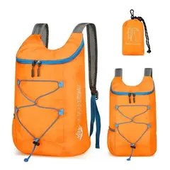 GENERICO - Maleta Mochila Bolsa Plegable Expandible Morral Impermeable Naranja