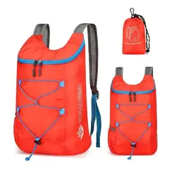 GENERICO - Maleta Mochila Bolsa Plegable Expandible Morral Impermeable Rojo