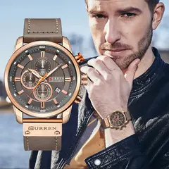 CURREN - RELOJ 8291 CRONOGRAFO ORIGINAL DE LUJO