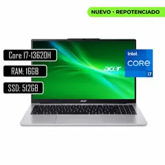 ACER - PORTATIL AL15 INTEL CORE I7-13620H RAM 16GB DDR5 SSD 512GB M2 156 WIN11 HOME