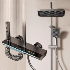 HOGARIST - Sistema De Ducha De Llave De Piano Con Visualización Digital