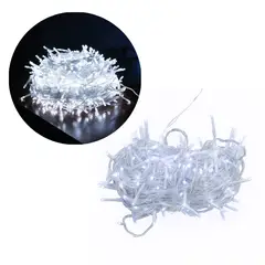 ADQUIERELO YA - Extensión Luz LED Lineal Blanca 200 Luces 14 Metros Cable Transp 1441