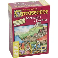 DEVIR - Juego De Mesa Carcassonne Mercados Y Puentes Expansión adultos