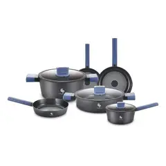 SCHAFFHAUSEN - Set Bateria Ollas Mármol Granito Antiadherente 9 piezas