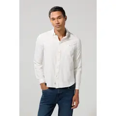 KOAJ - Camisa cuello button down manga larga en slim fit con m Hombre