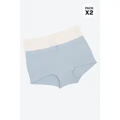 LILI PINK - Bóxer para adolescentes sin costuras en los costados paquete x2