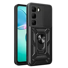 GENERICO - Funda Estuche Case Slider Compatible Con Infinix Hot 60 Pro 4G Negro