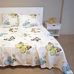 STANZIA HOME - Juego de Sabana Mariposas - Cama Sencillo - 100