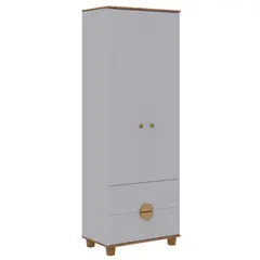 AKIVOY - Clóset Multi 2 Puertas y 2 Cajones Color Blanco